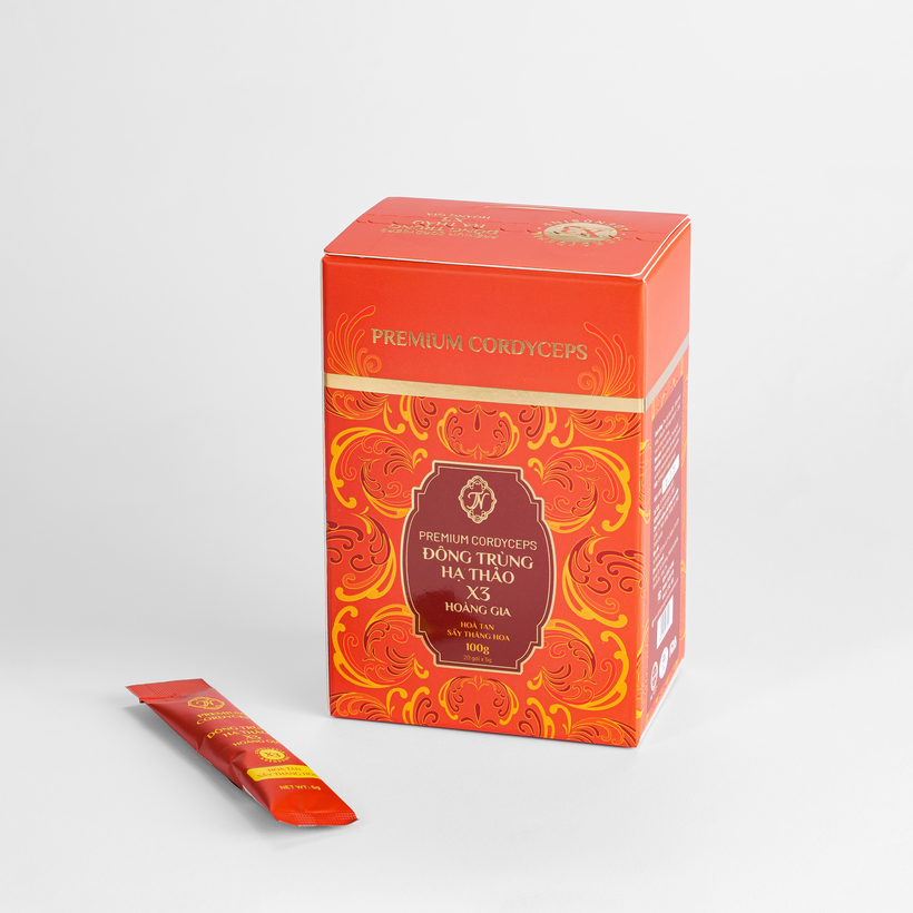 Đông trùng hạ thảo X3 Hoàng gia (kèm túi)