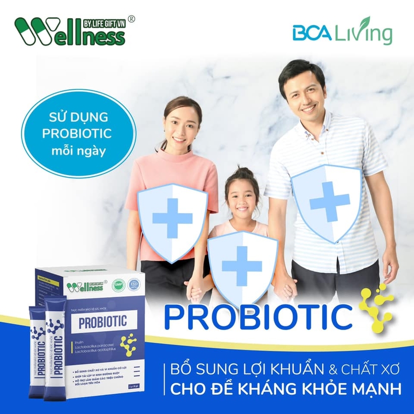 Thực phẩm bổ sung chất xơ và lợi khuẩn Probiotic (30 gói)