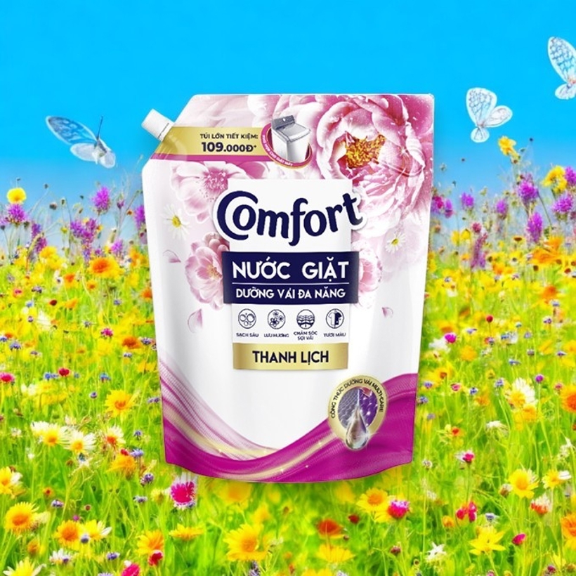 Nước giặt Comfort dưỡng vải thanh lịch túi 3,6kg