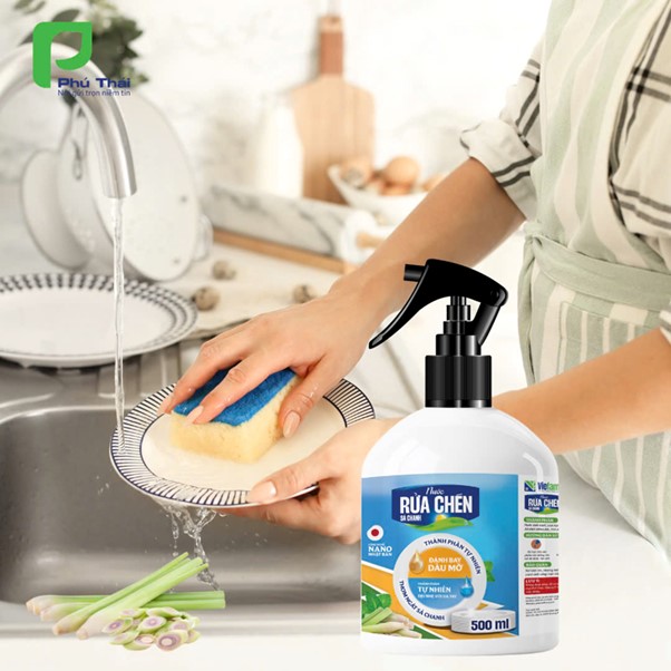 Nước rửa chén sả chanh VIEFARM 500ml