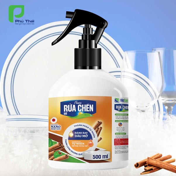 Nước rửa chén quế VIEFARM 500ml                           