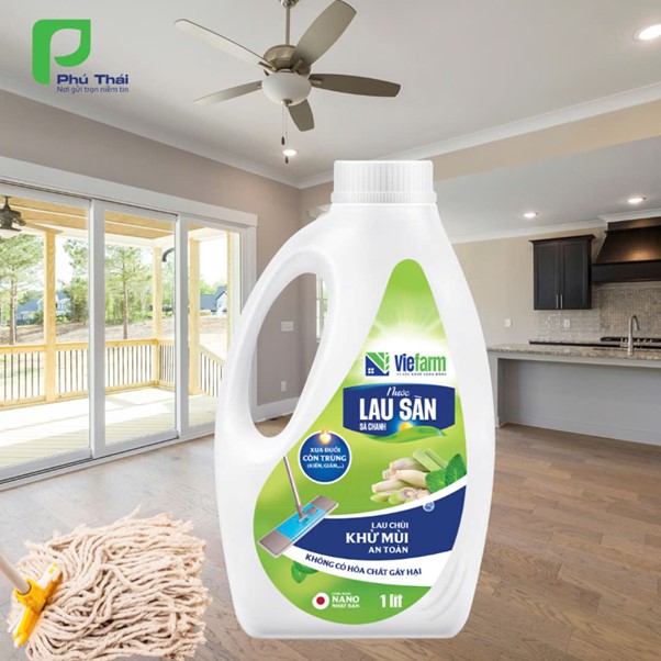 Nước lau sàn sả chanh VIEFARM 1 lít   