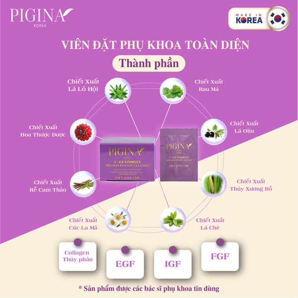 Hộp lẻ 6 viên đặt hỗ trợ phụ khoa PIGINA                